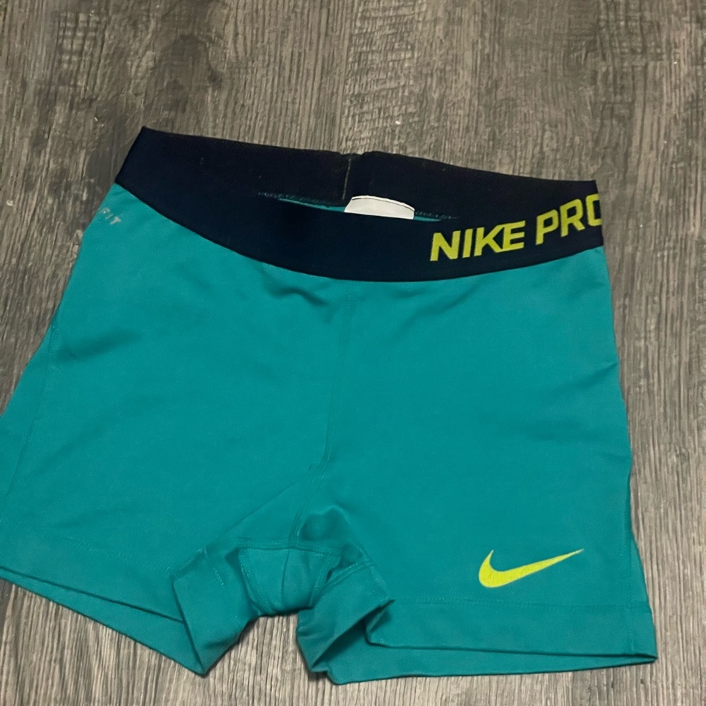 TURQUOISE,DARK BLUE AND LIME NIKE PROS